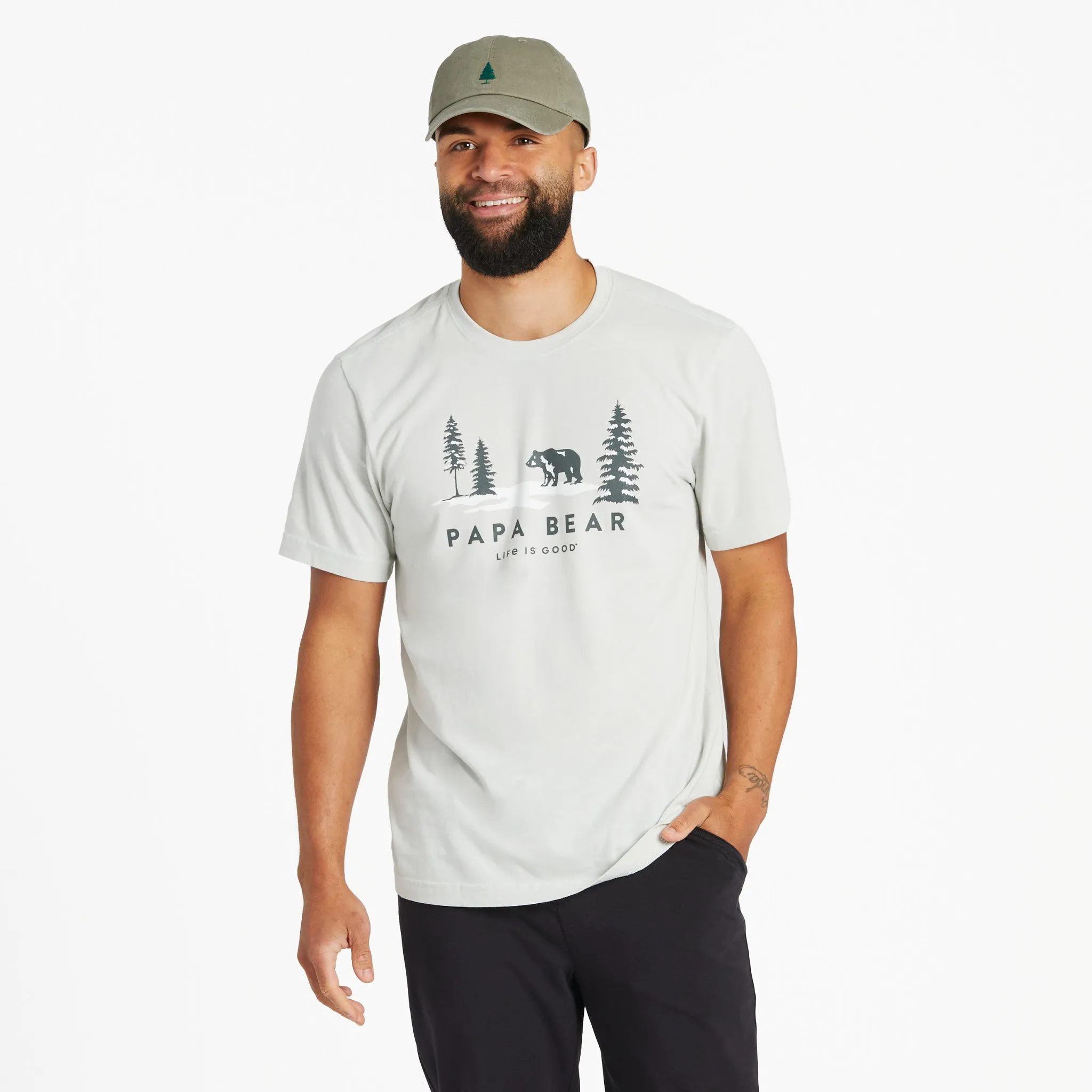 Men's Scenic Papa Bear Short Sleeve Crusher Tee Life is Good