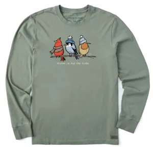 Men's Shady Winter is for the Birds Long Sleeve Crusher Tee Life is Good