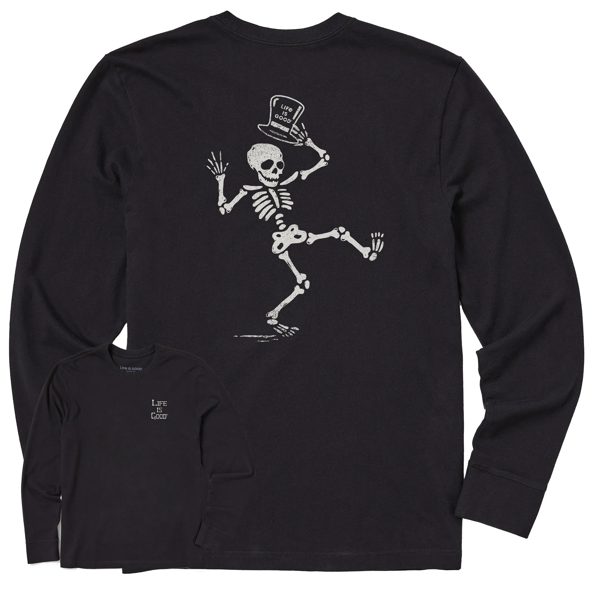 Men's Shake Your Bones Long Sleeve Crusher Tee Life is Good