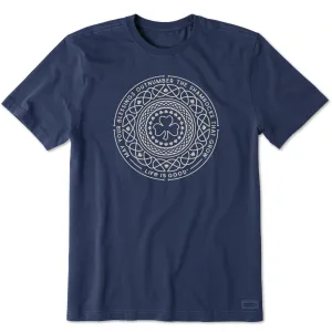 Men's Shamrock Mandala Short Sleeve Crusher Tee Life is Good