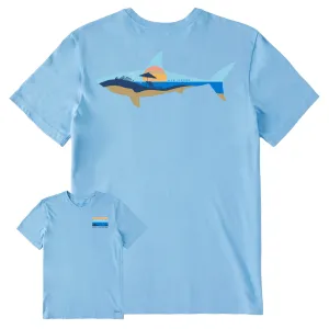 Men's Sharkscape Short Sleeve Crusher Tee Life is Good