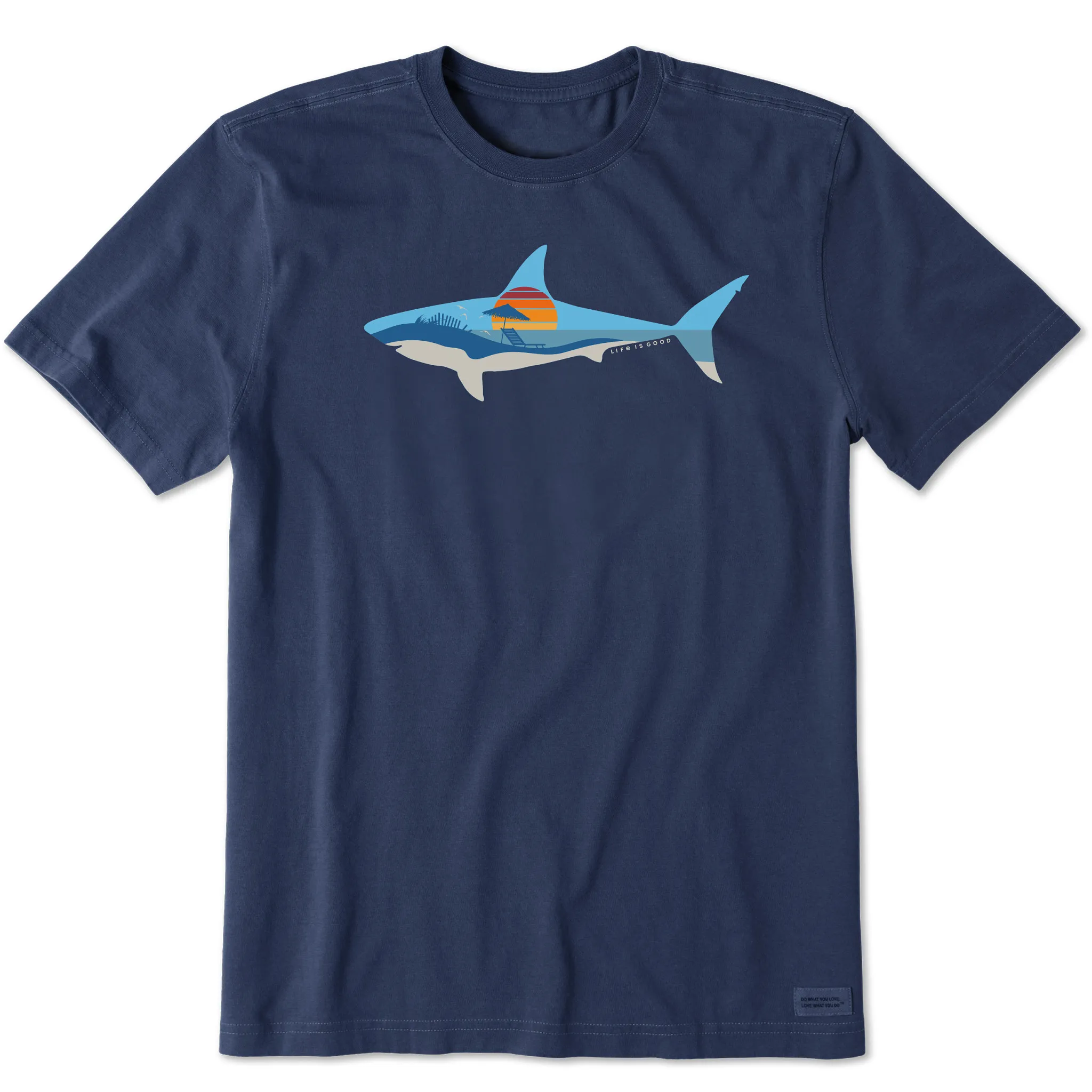 Men's Sharkscape Short Sleeve Tee Life is Good
