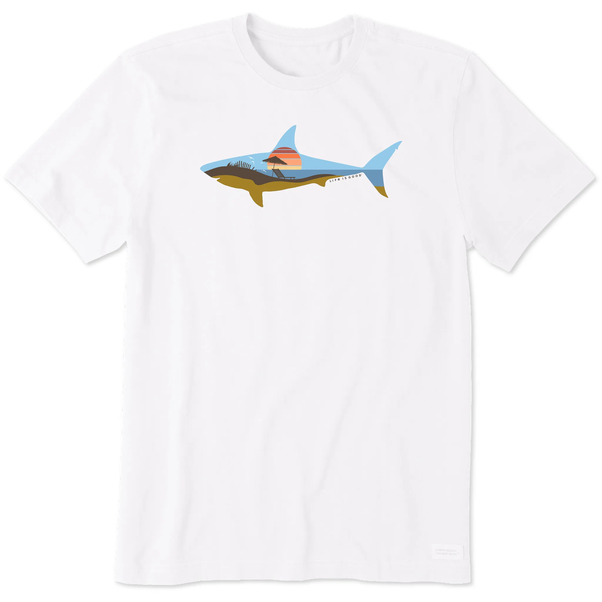 Men's Sharkscape Short Sleeve Tee Life is Good