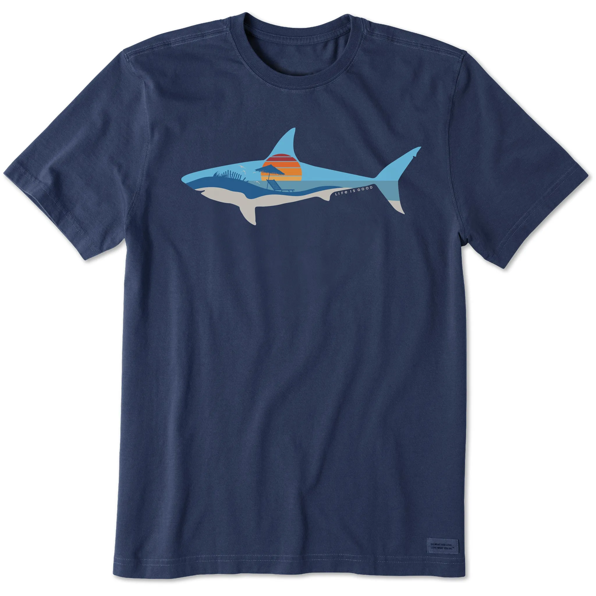 Men's Sharkscape Short Sleeve Tee Life is Good