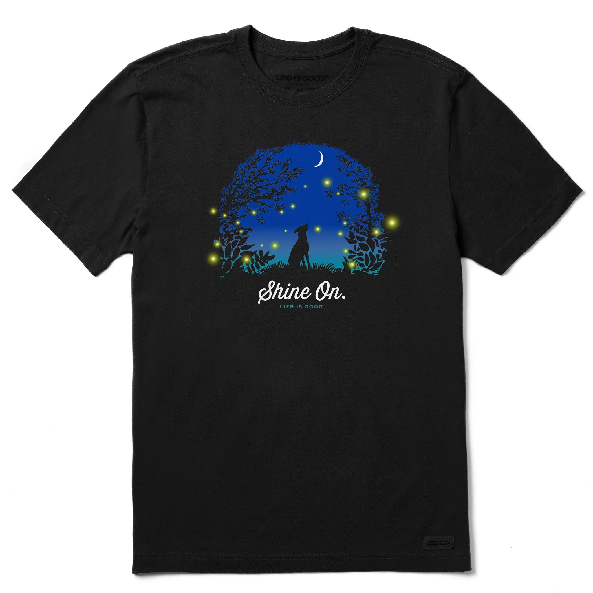 Men's Shine On Dog Landscape Short Sleeve Tee Life is Good