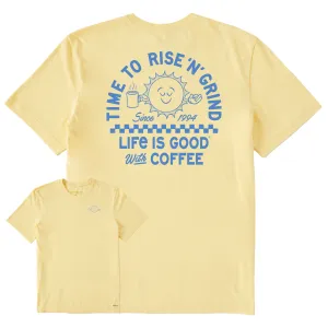 Men's Showtime Rise Coffee Sun Short Sleeve Crusher Tee Life is Good