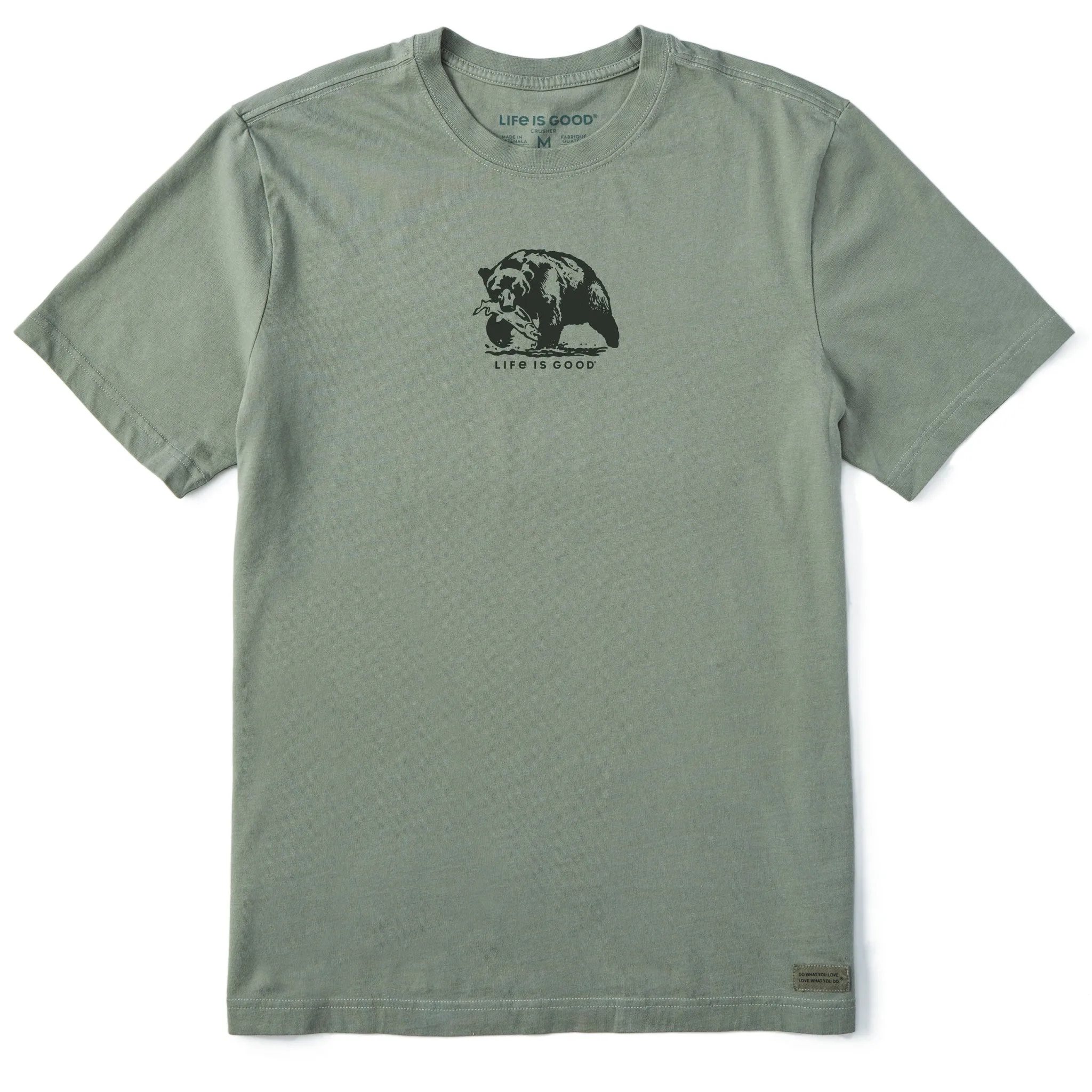 Men's Simple Bear Short Sleeve Tee Life is Good