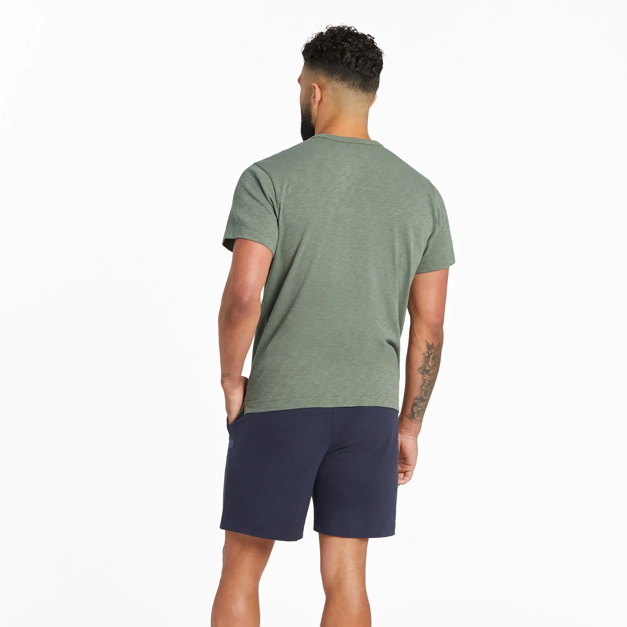 Men's Simple Peace Guitars Textured Slub Tee Life is Good