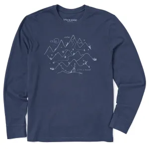 Men's Ski Mountain Long Sleeve Crusher Tee Life is Good