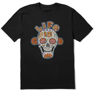 Men's Skull Short Sleeve Crusher Tee Life is Good