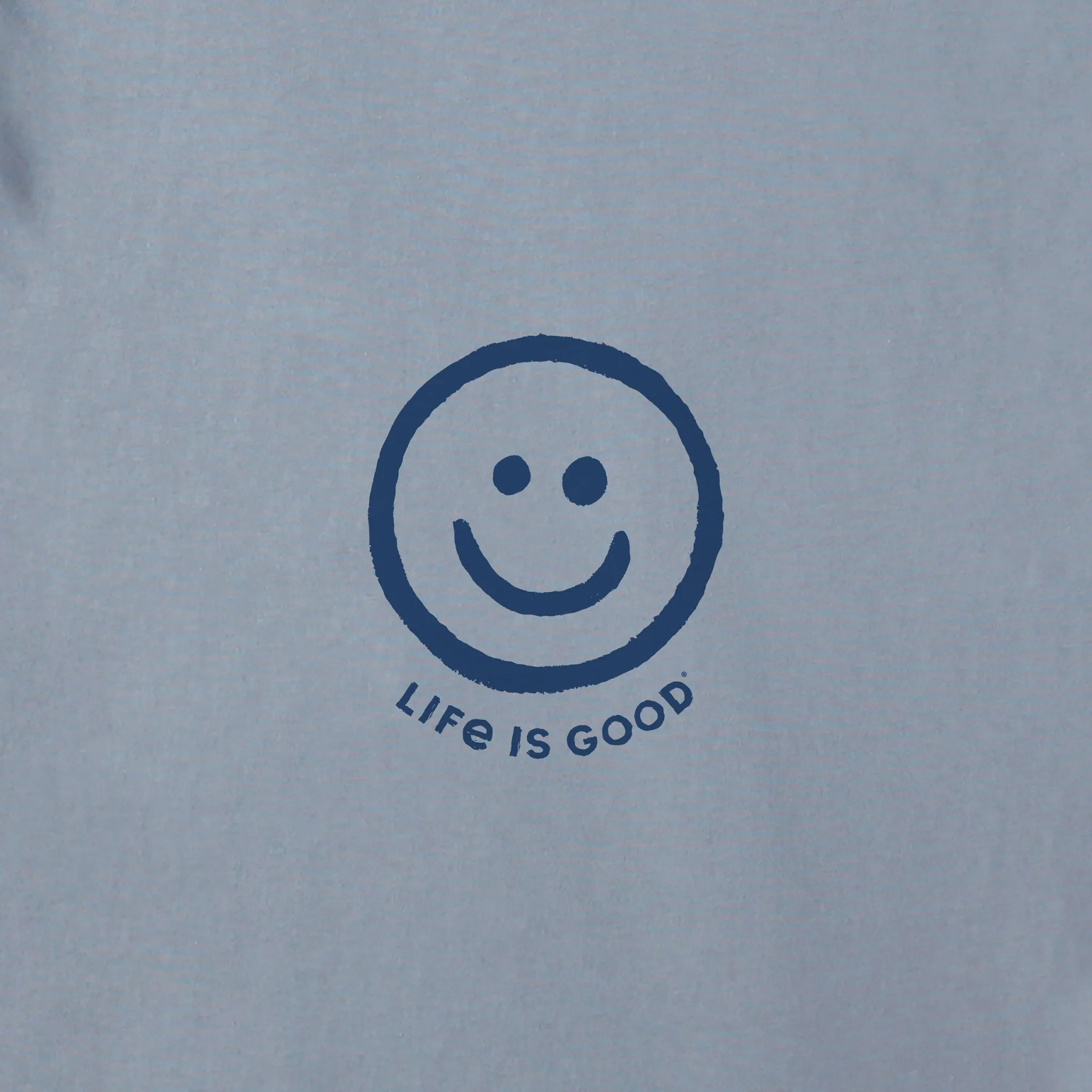 Men's Smile Face Short Sleeve Tee Life is Good