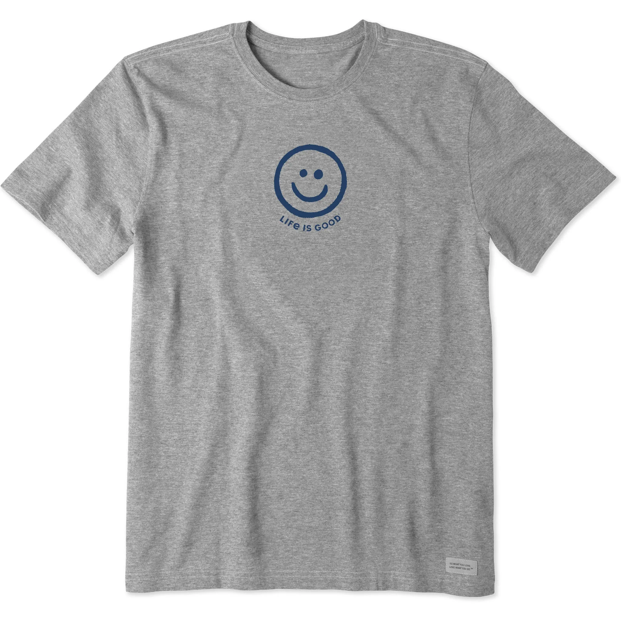 Men's Smile Face Short Sleeve Tee Life is Good