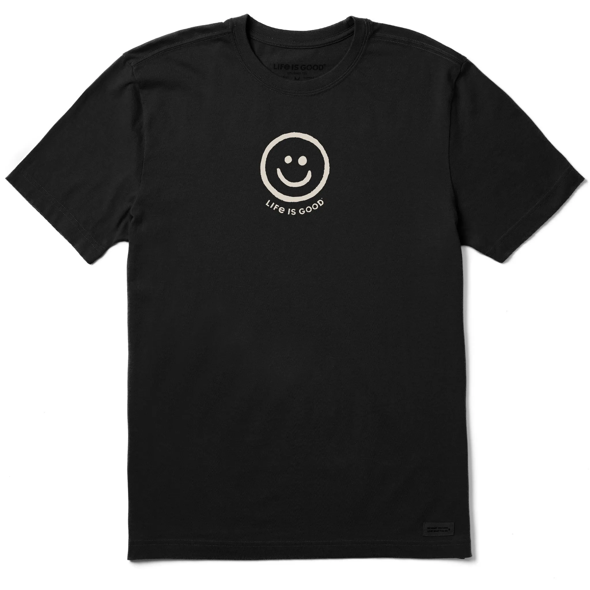 Men's Smile Face Short Sleeve Tee Life is Good