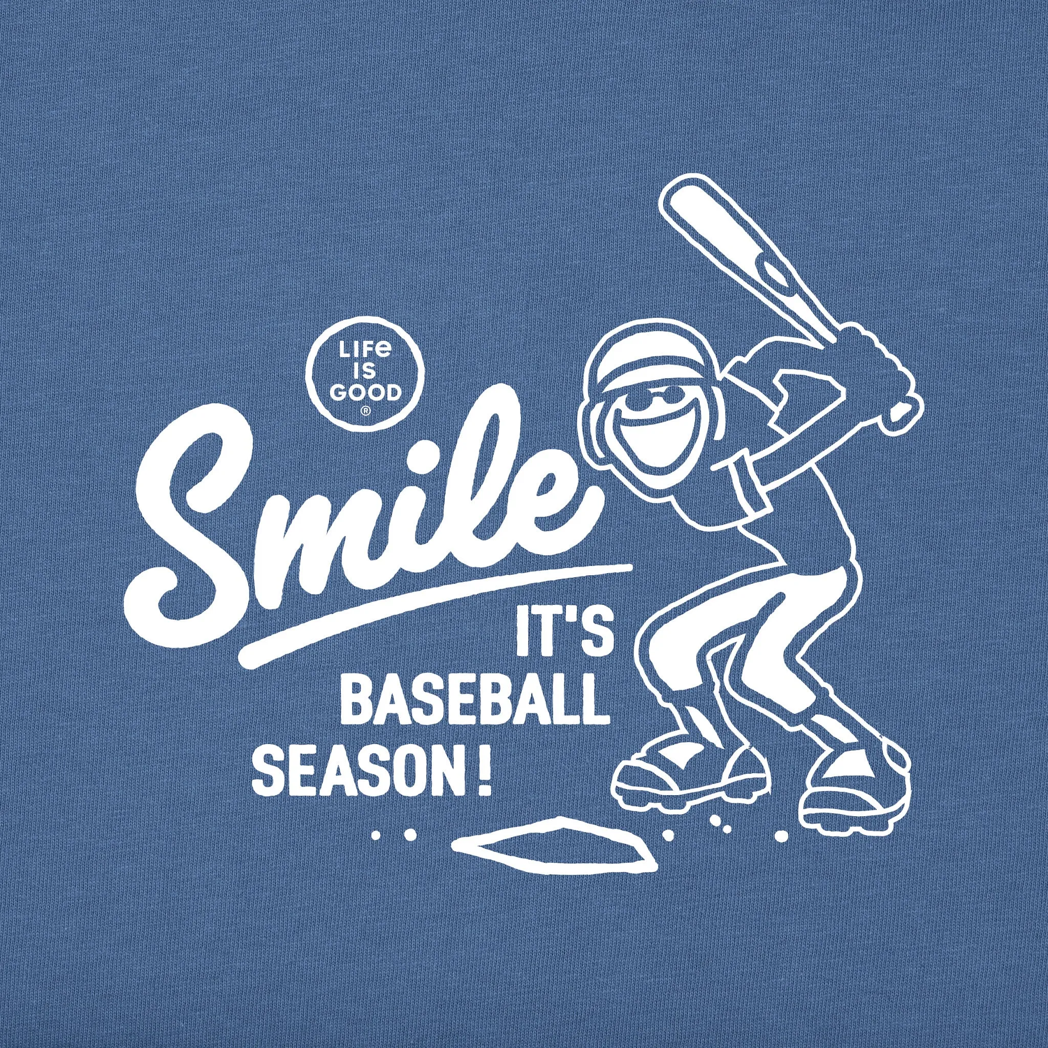 Men's Smile It's Baseball Season Jake Short Sleeve Tee Life is Good
