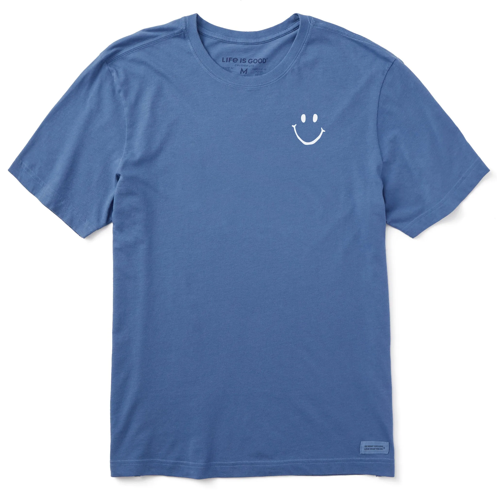 Men's Smiley Short Sleeve Crusher Tee Life is Good