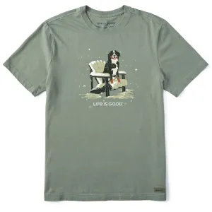 Men's Snowy Adirondack Bernese Short Sleeve Crusher Tee Life is Good