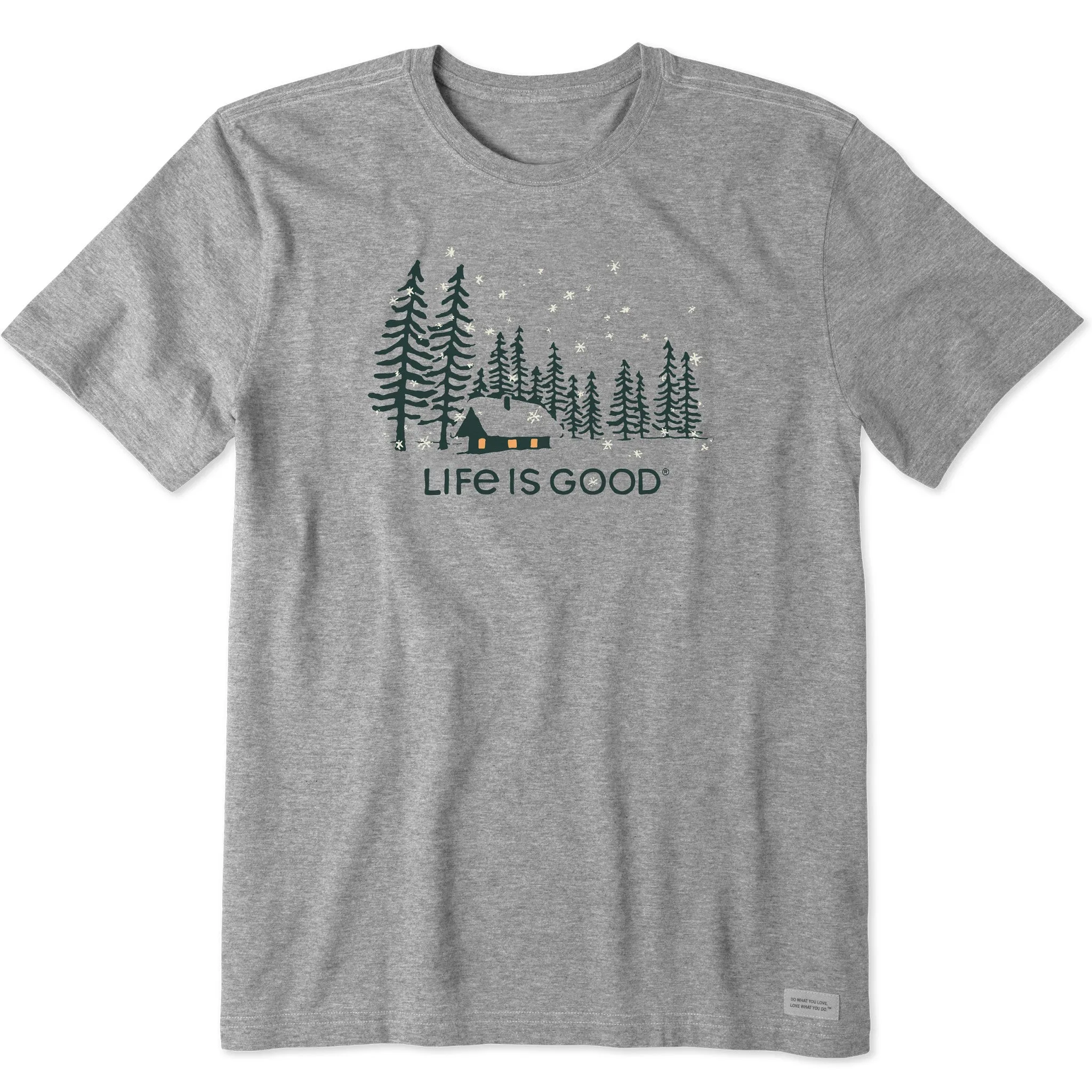 Men's Snowy Evening Short Sleeve Crusher Tee Life is Good