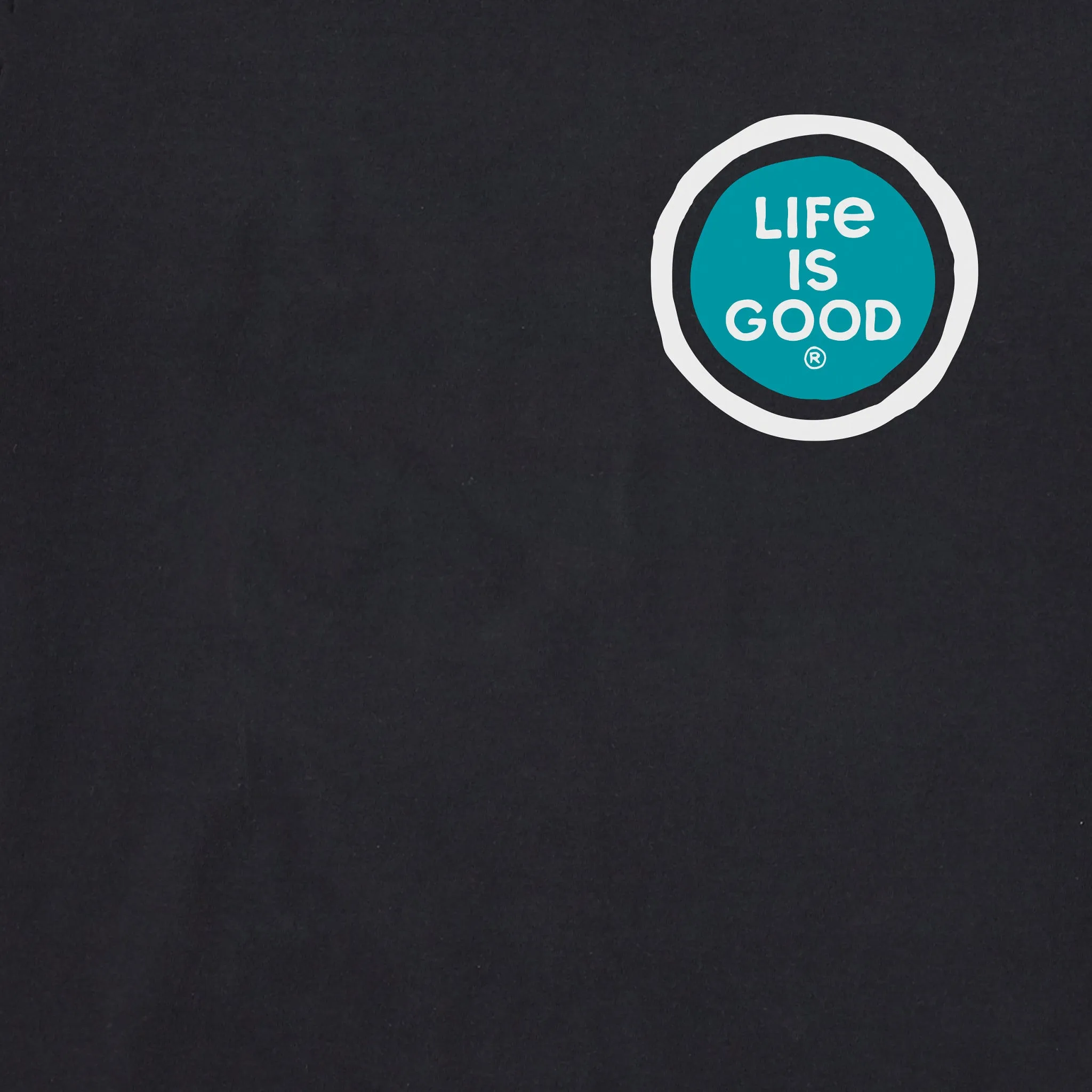 Men's Snowy Trees From Below Long Sleeve Crusher Tee Life is Good