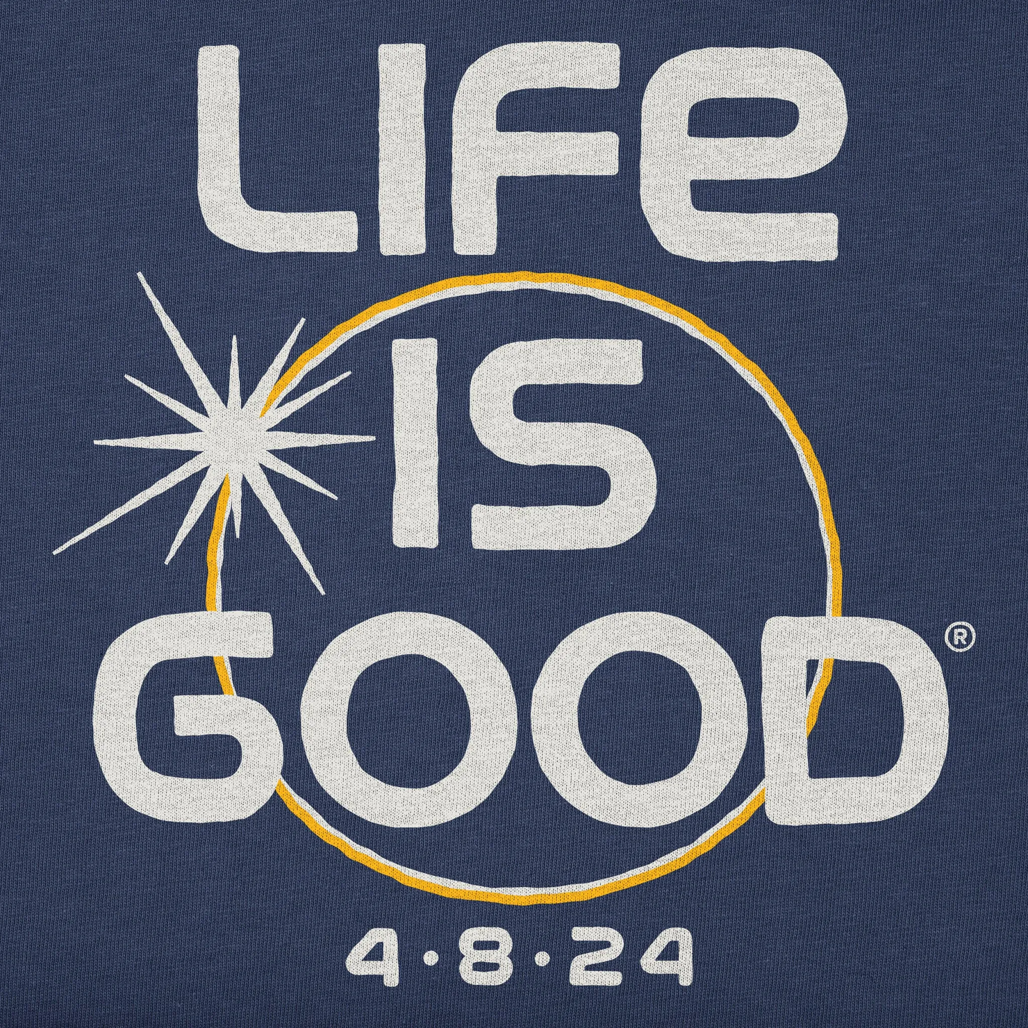 Men's Solar Eclipse LIG 4.8.24 Short Sleeve Tee Life is Good