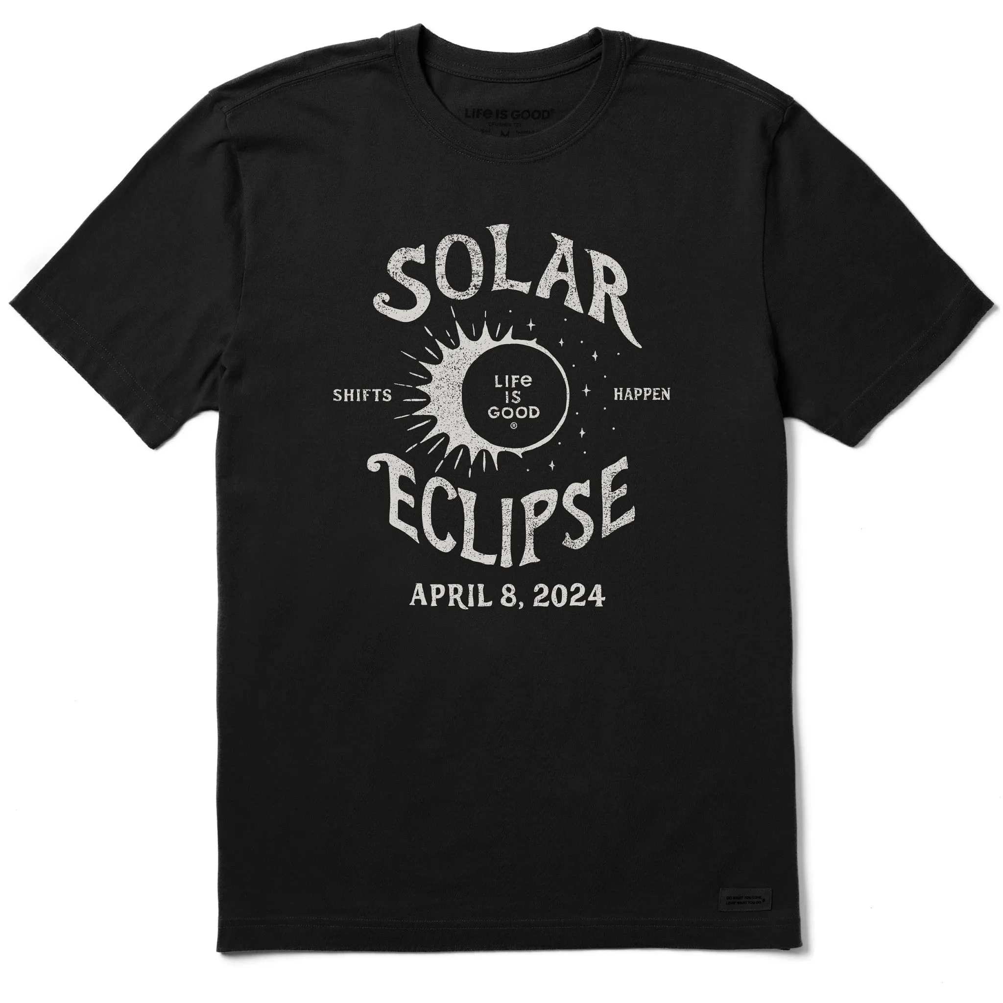 Men's Solar Eclipse Shifts Happen Short Sleeve Tee Life is Good