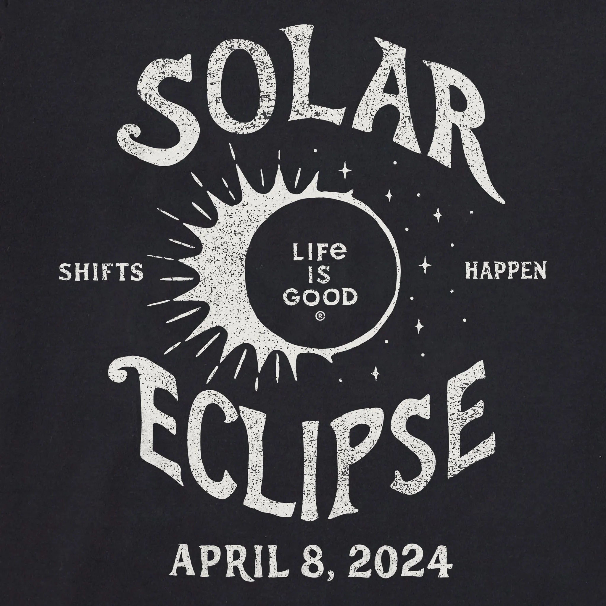 Men's Solar Eclipse Shifts Happen Short Sleeve Tee Life is Good