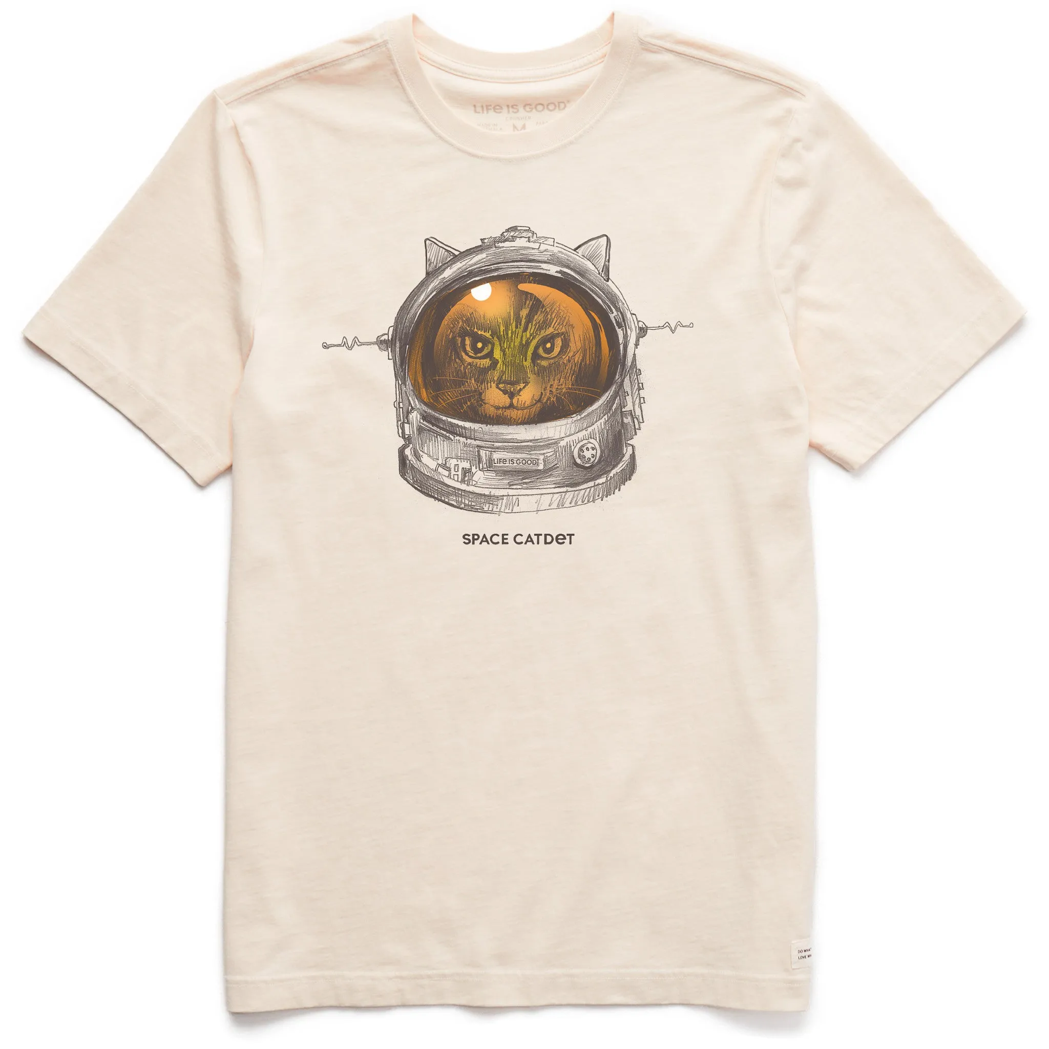 Men's Space Catdet Short Sleeve Crusher Tee Life is Good