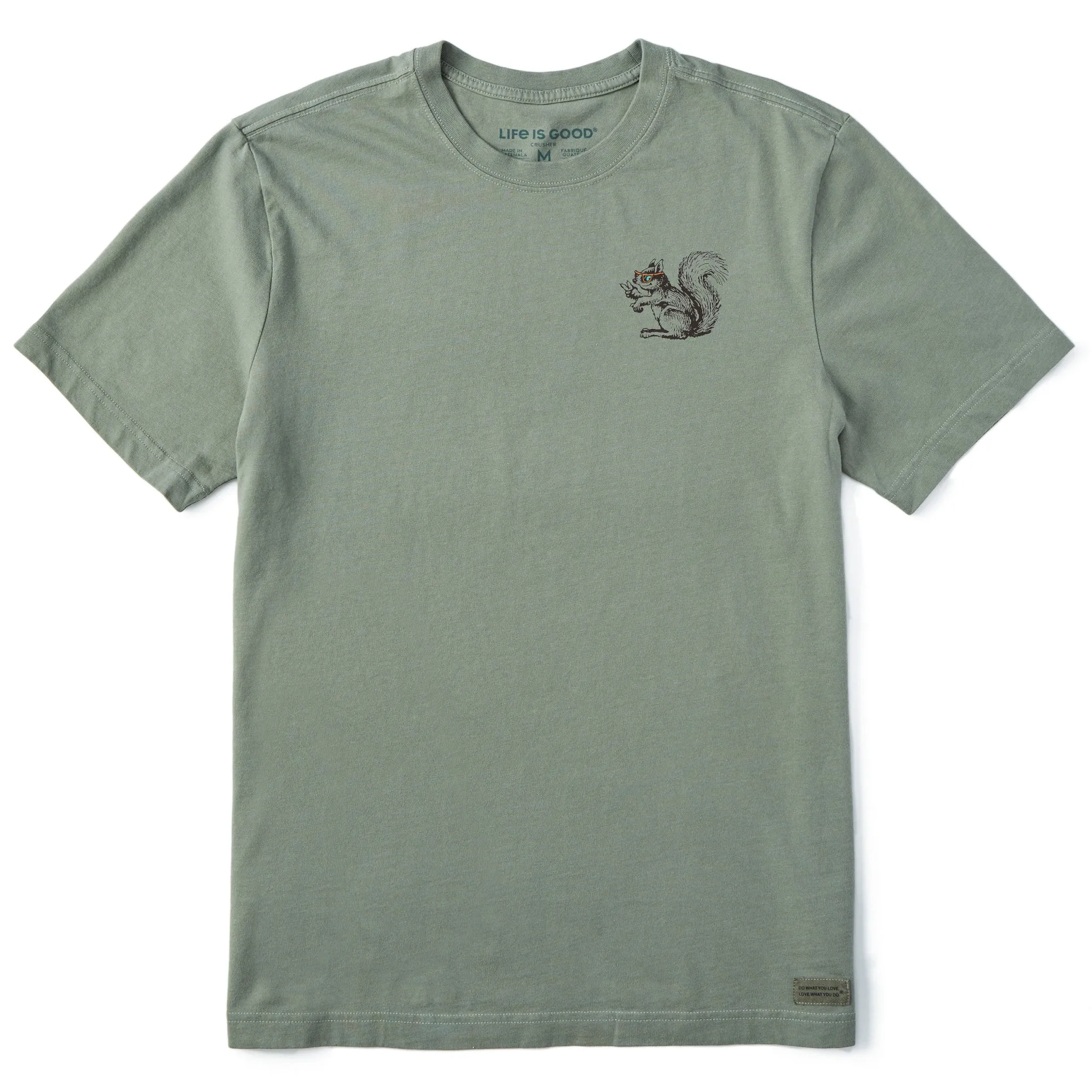 Men's Squirrel Mini Short Sleeve Crusher Tee Life is Good