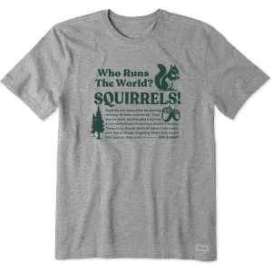 Men's Squirrels Run the World Short Sleeve Crusher Tee Life is Good
