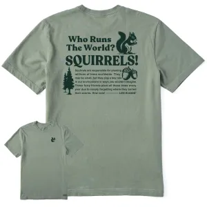 Men's Squirrels Run the World Short Sleeve Tee Life is Good