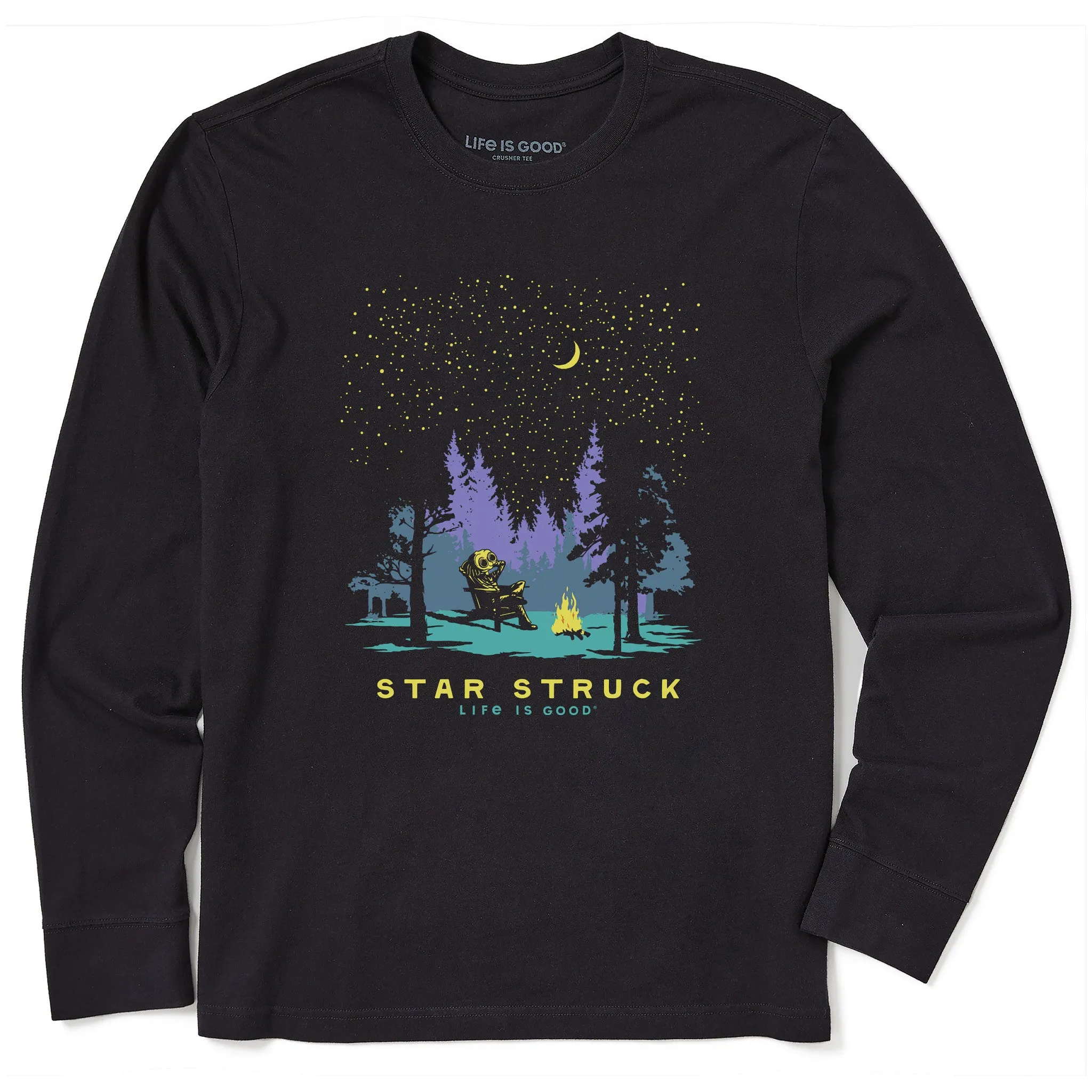 Men's Star Struck Alien Long Sleeve Crusher Tee Life is Good
