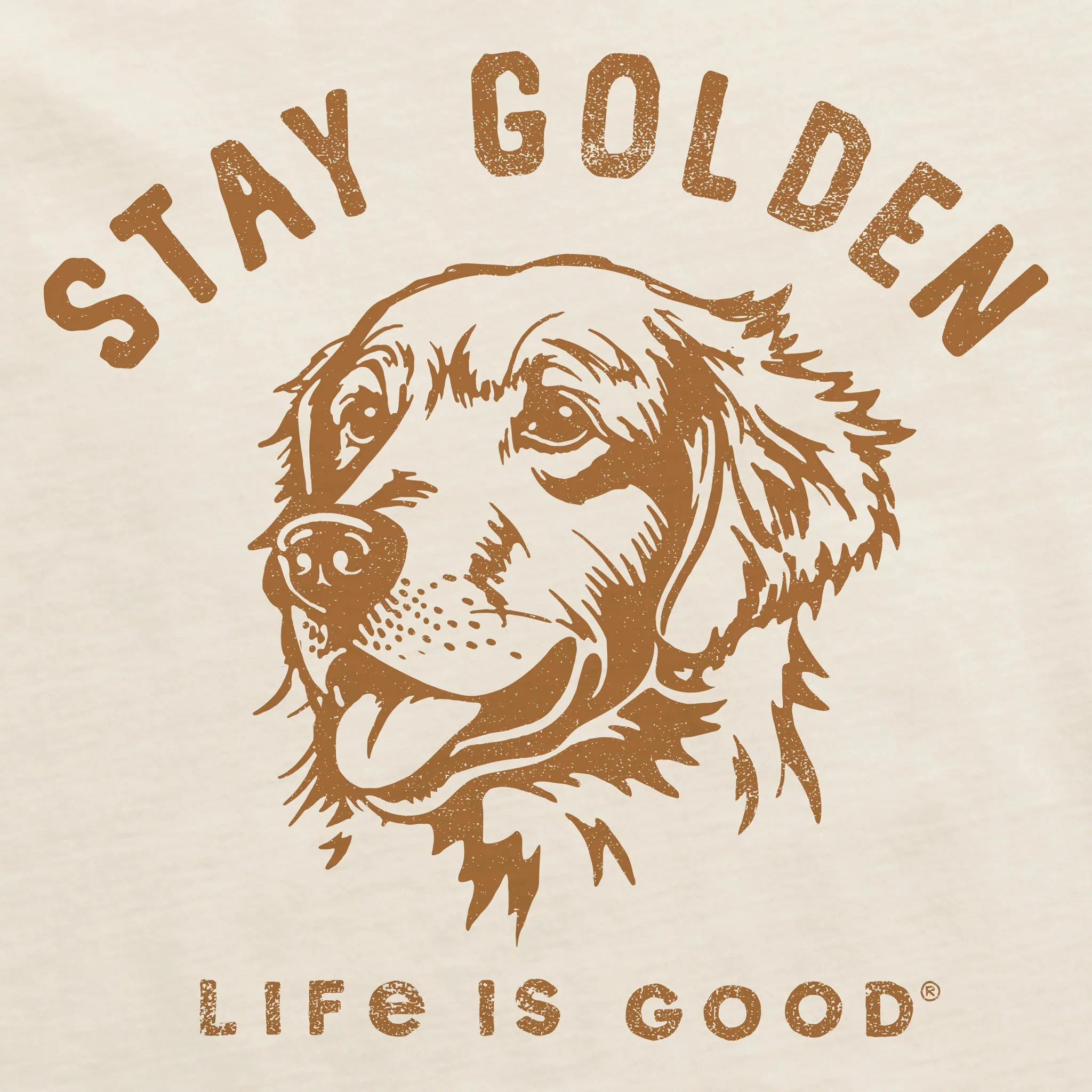 Men's Stay Golden Short Sleeve Crusher Tee Life is Good