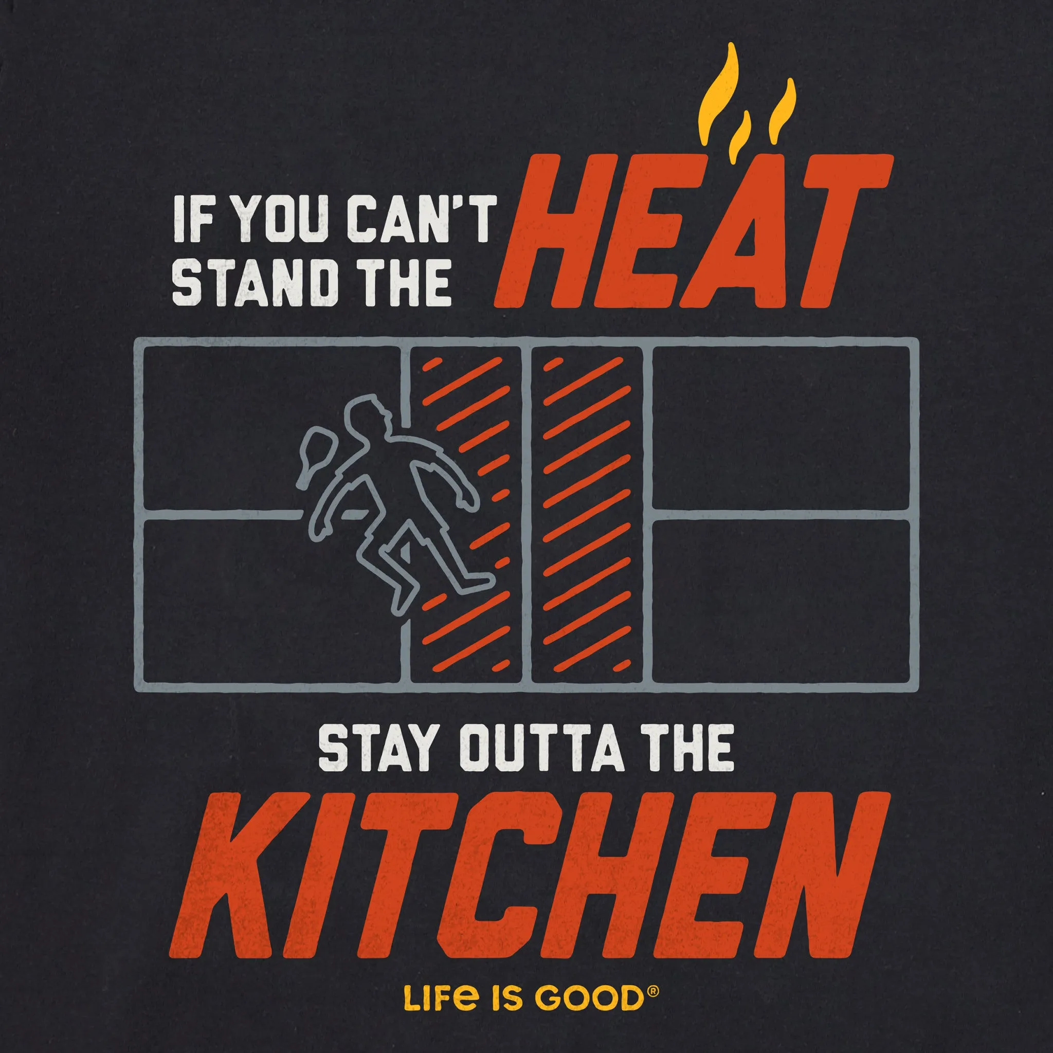Men's Stay Outta the Pickleball Kitchen Short Sleeve Tee Life is Good