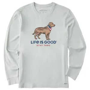 Men's Stay True Dog Long Sleeve Crusher Tee Life is Good