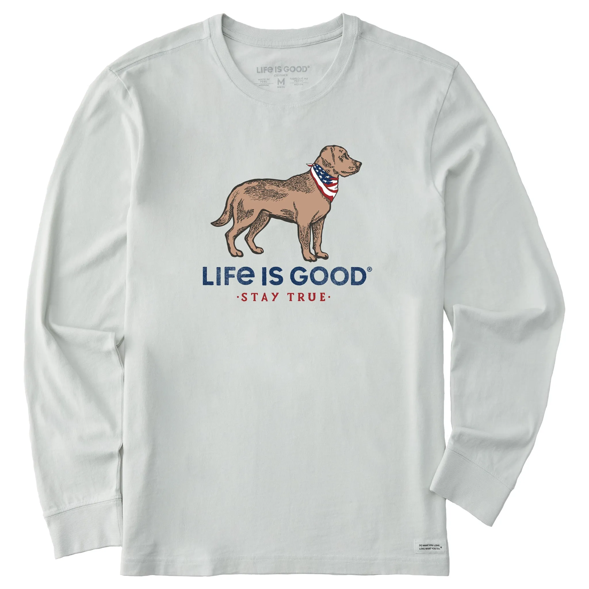 Men's Stay True Dog Long Sleeve Crusher Tee Life is Good