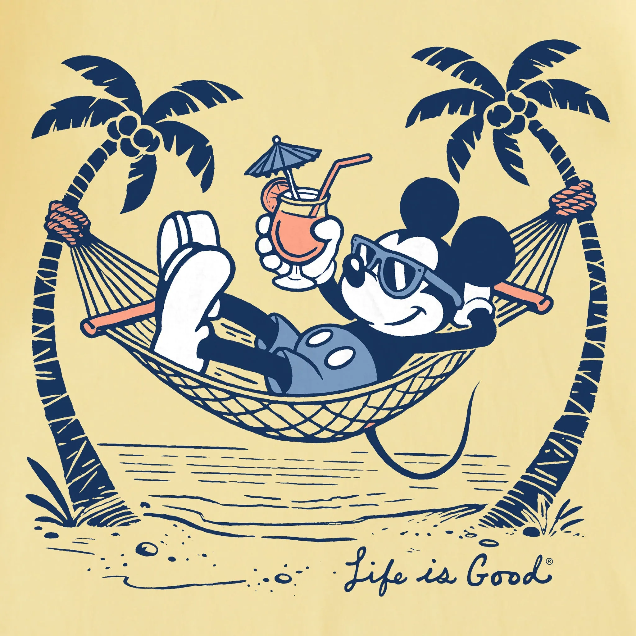 Men's Steamboat Hammock Beach Short Sleeve Tee Life is Good