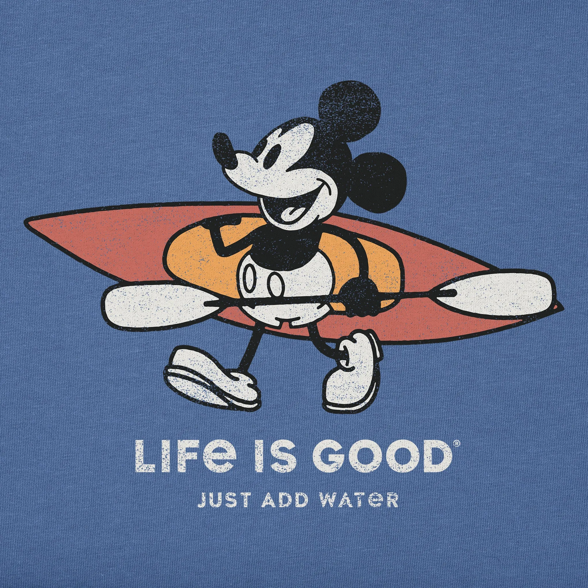 Men's Steamboat Willie Kayak Short Sleeve Tee Life is Good