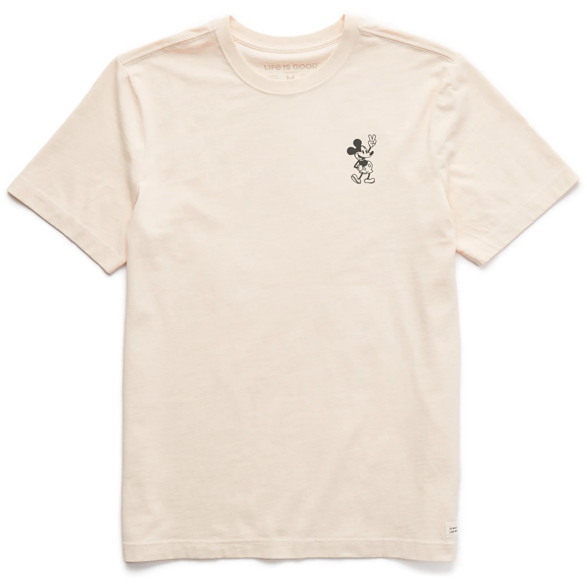 Men's Steamboat Willie Peace Mini Short Sleeve Crusher Tee Life is Good