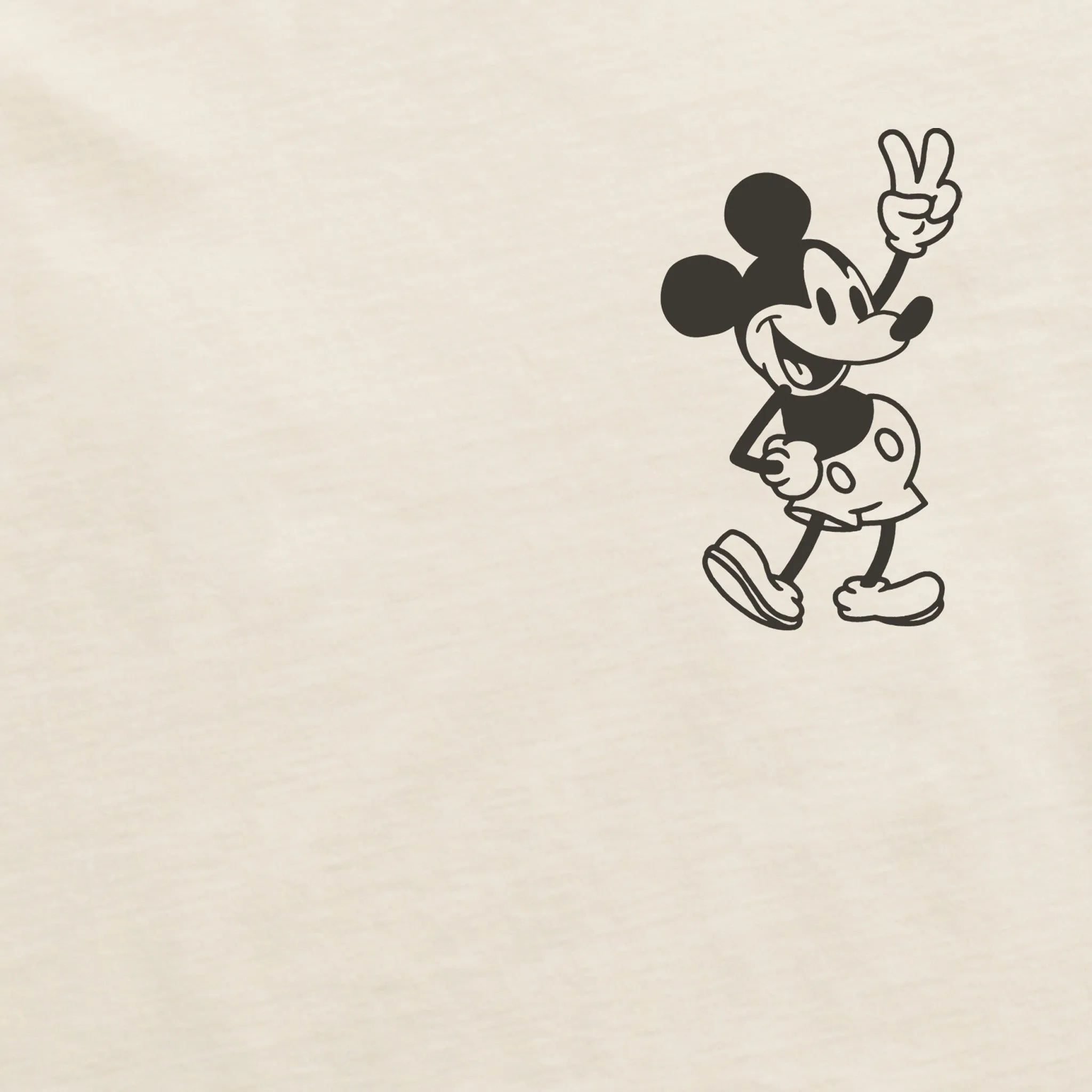 Men's Steamboat Willie Peace Mini Short Sleeve Crusher Tee Life is Good