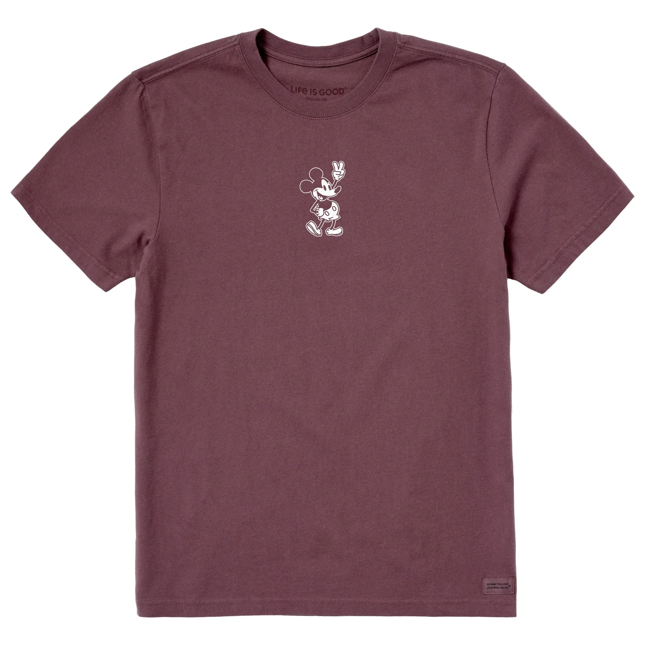 Men's Steamboat Willie Peace Mini Short Sleeve Tee Life is Good