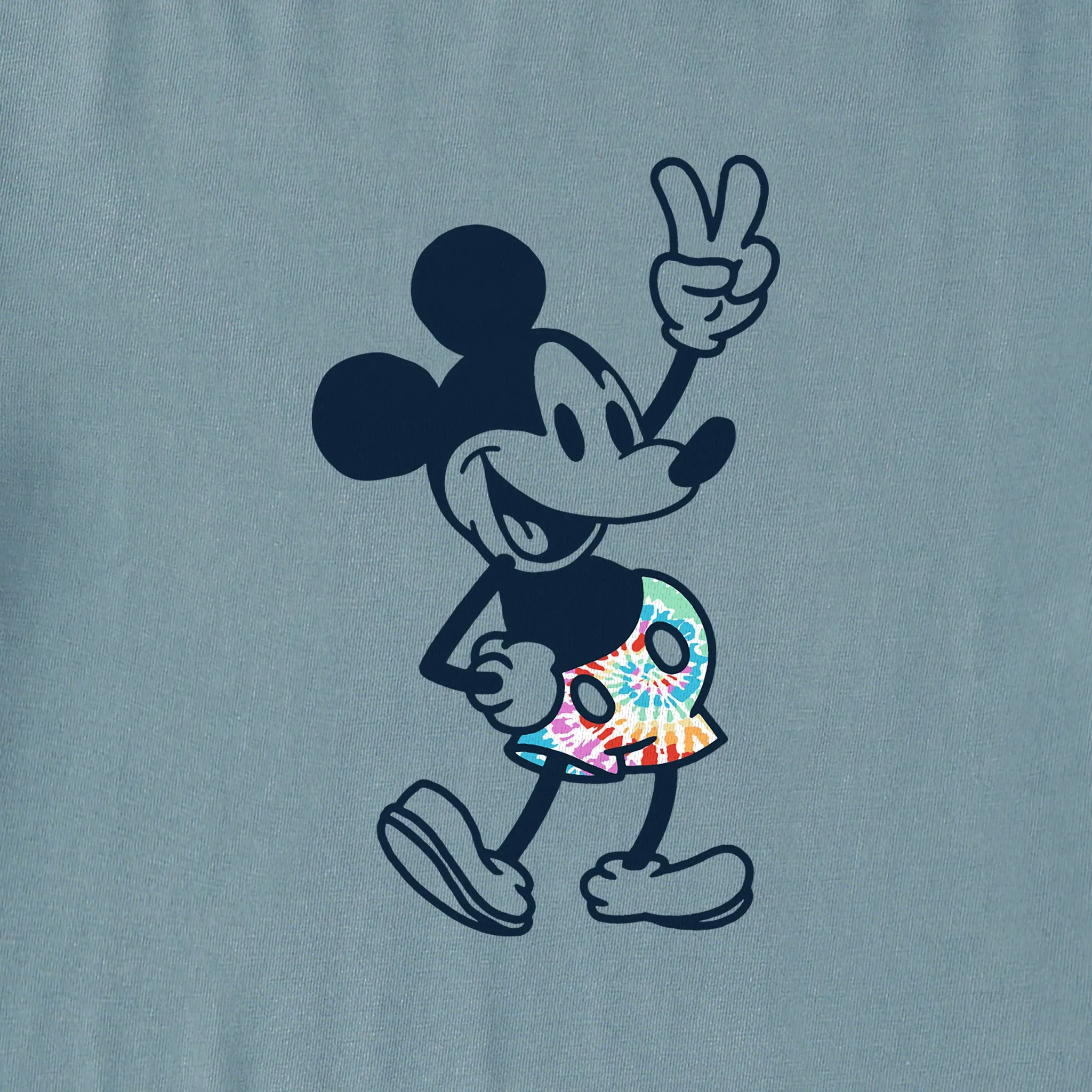Men's Steamboat Willie Peace Mini Tie Dye Short Sleeve Crusher Tee Life is Good