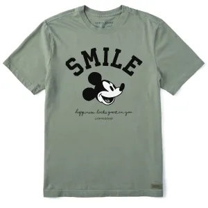 Men's Steamboat Willie Smile Short Sleeve Tee Life is Good