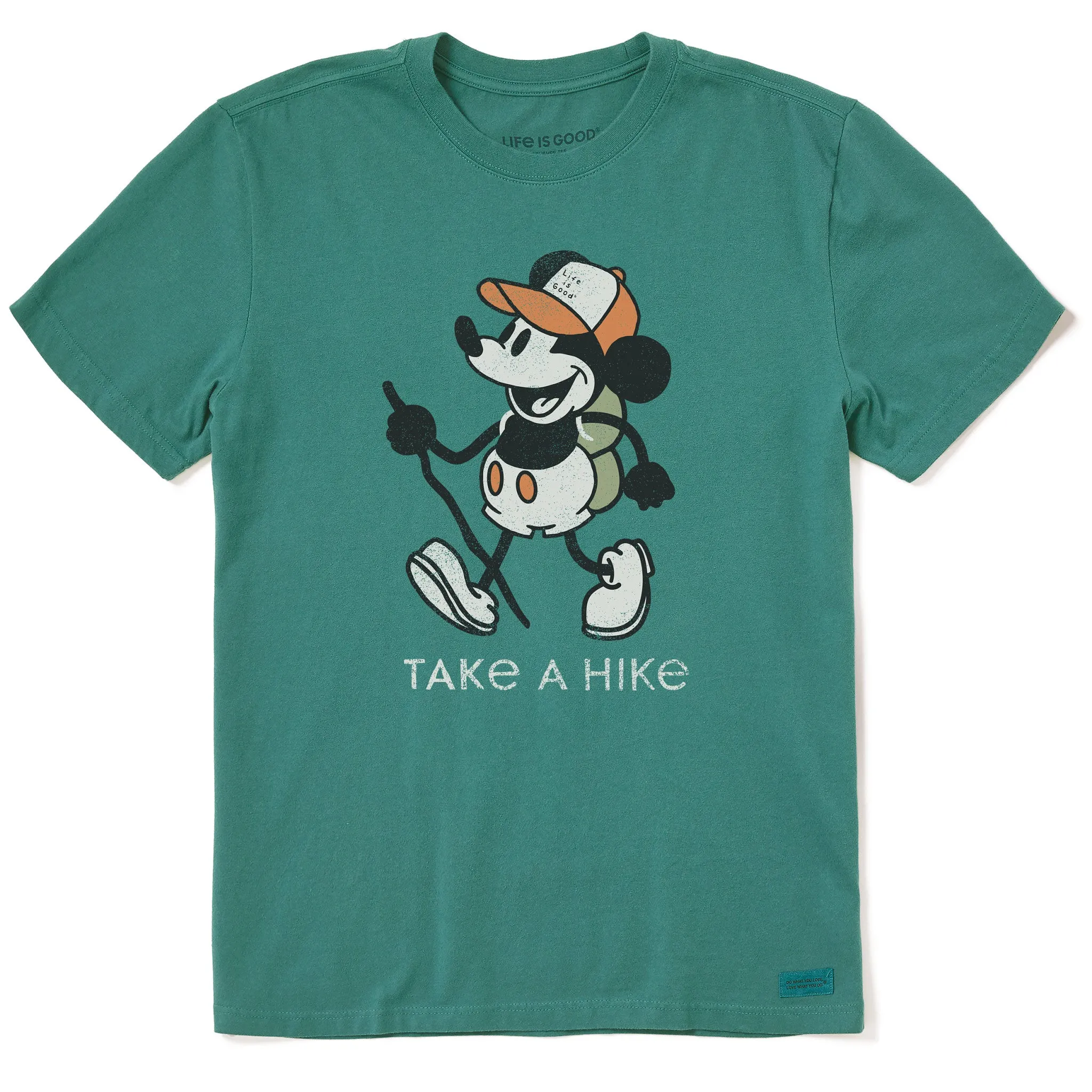 Men's Steamboat Willie Take a Hike Short Sleeve Crusher Tee Life is Good