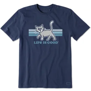 Men's Stripe Al Short Sleeve Crusher Tee Life is Good