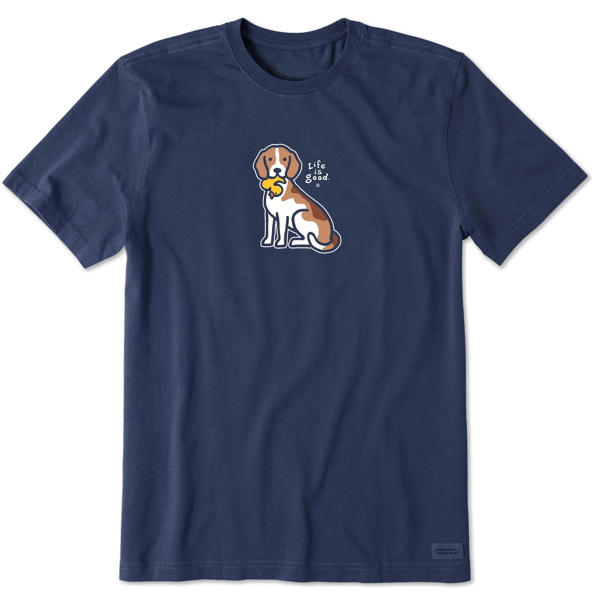Men's Style Beagle Short Sleeve Crusher Tee Life is Good