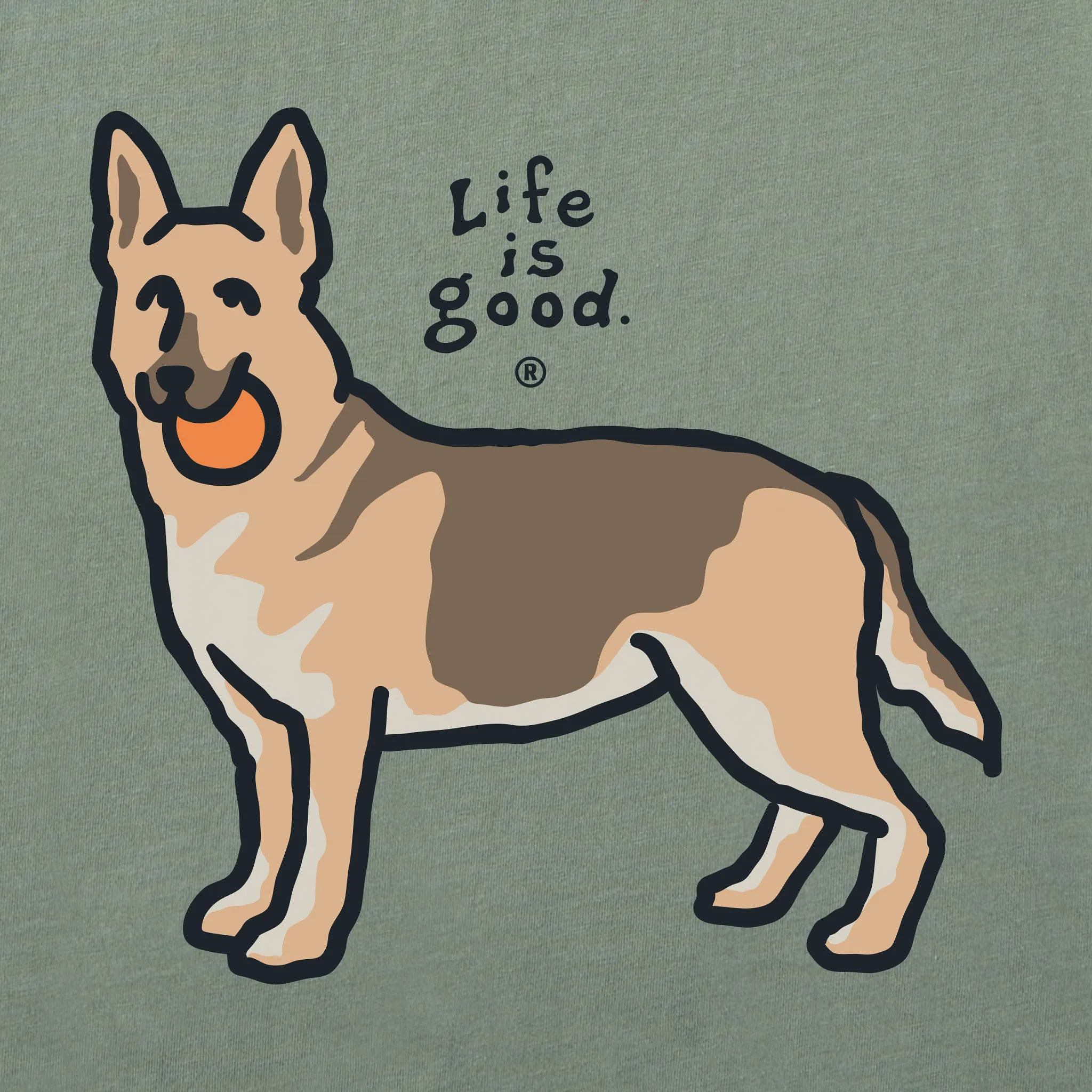 Men's Style Shepherd Short Sleeve Crusher Tee Life is Good
