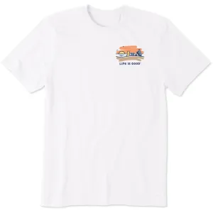 Men's Summer Gold Short Sleeve Tee Life is Good