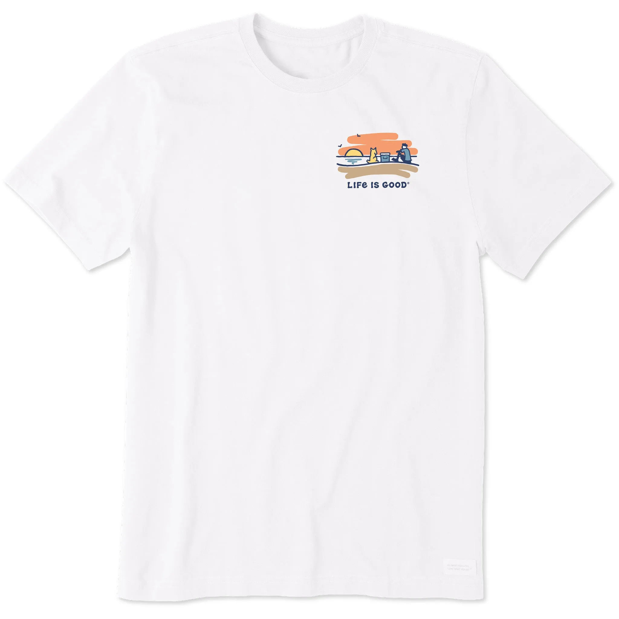 Men's Summer Gold Short Sleeve Tee Life is Good