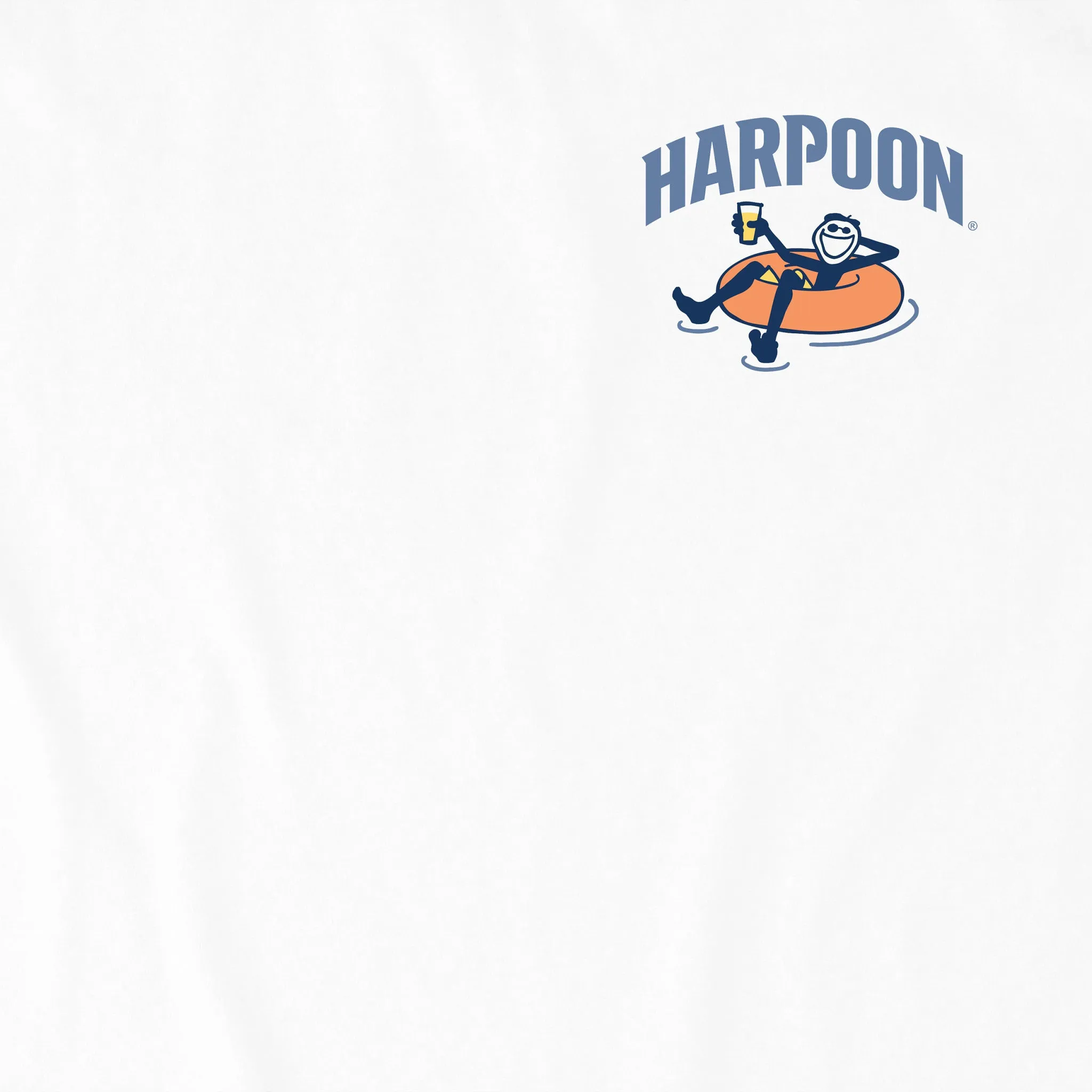 Men's Summer Style Harpoon Innertube Short Sleeve Crusher Tee Life is Good