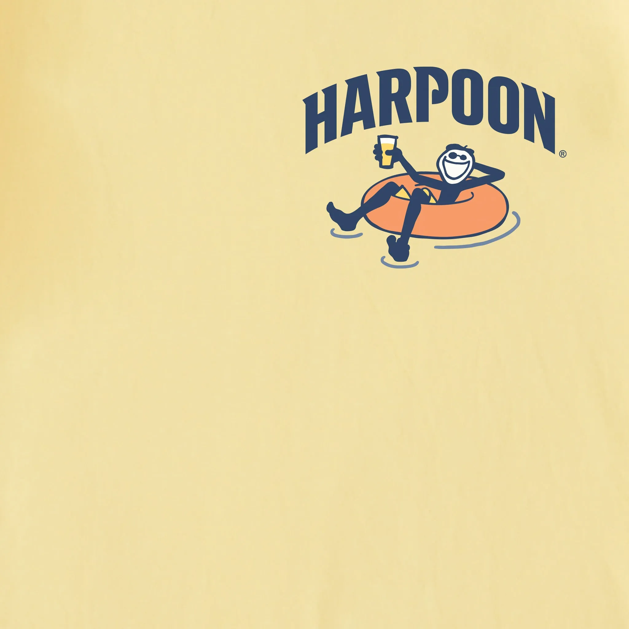 Men's Summer Style Harpoon Innertube Short Sleeve Crusher Tee Life is Good