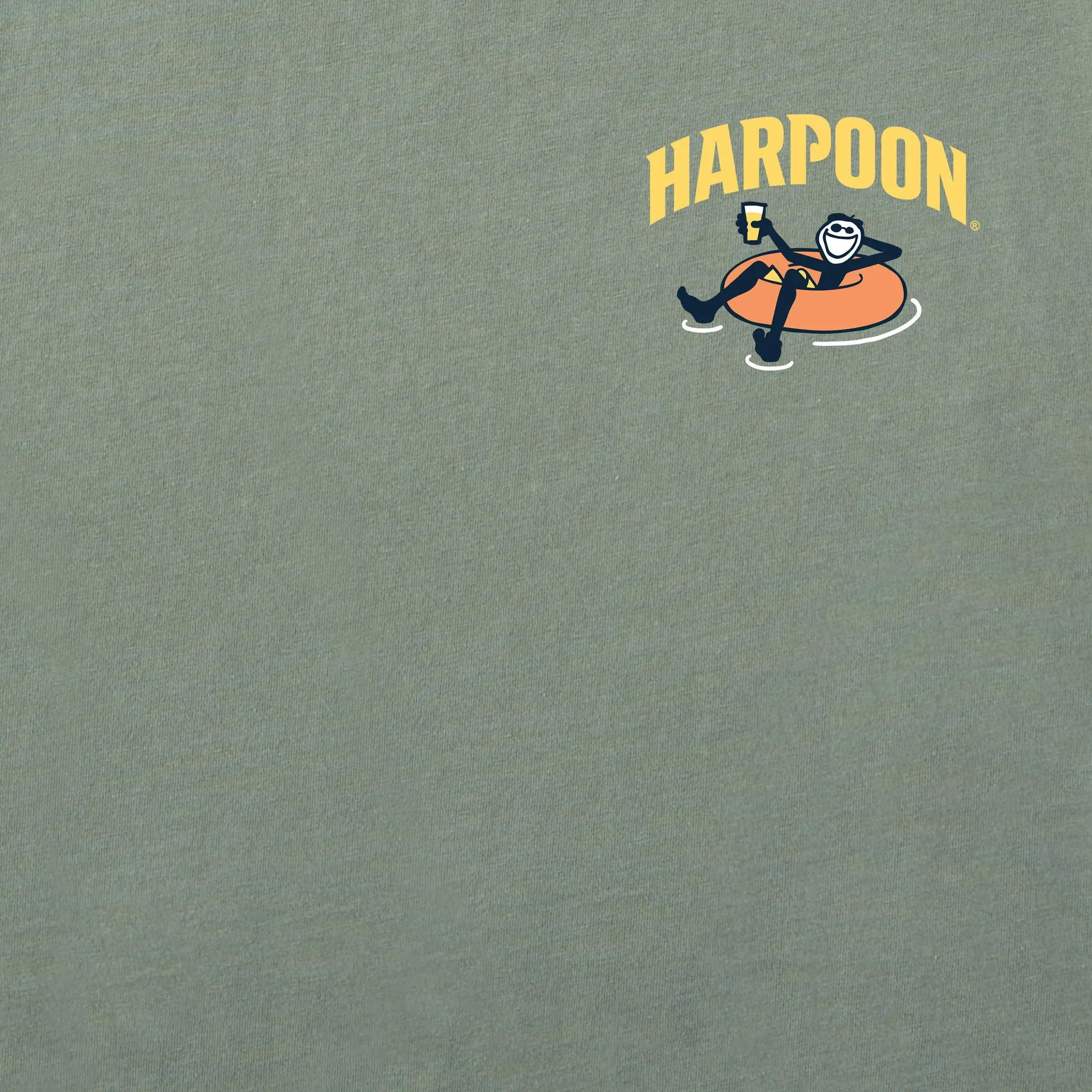 Men's Summer Style Harpoon Innertube Short Sleeve Crusher Tee Life is Good